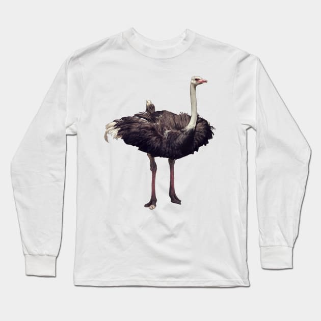 Ostrich Long Sleeve T-Shirt by Atarial